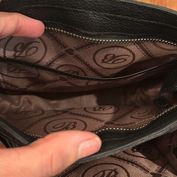 Brighton Croc brown black leather Crossbody wallet bag - Picture 5 of 11